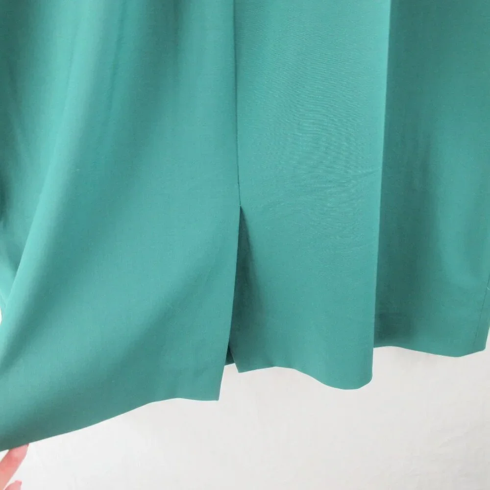 J. Crew Resume Dress Size 4 Tall Solid Emerald Green Wool Sheath